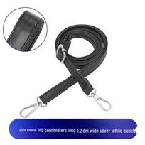 Women's Black Crossbody Bag with Long Adjustable PU Leather Strap black