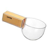 Matavimo šaukštelis su apsauga nuo vabzdžių, nuimama rankena, permatomas, 40ml-160ml, maistinis, virtuvės įrankis ryžių makaronams gaminti geltona