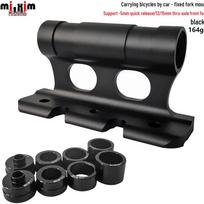 Car Roof Rack: Quick Release Thru-Axle Front Fork & Fixed Rear Wheel Bicycle Mount Boxed