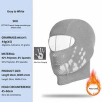 Temperature Sensitive Thermochromic Balaclava Heat Sensitive Fleece Balaclava  Unisex green-S blue