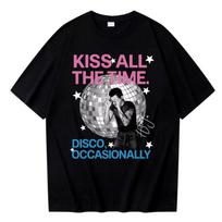 Harry Styles Kiss All The Time Disco Occasionally 2026 Summer Unisex T Shirt Casual Cotton Short Sleeve Graphic Tee Vintage T L