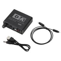 HIFI DAC Digital‑to‑Analog Audio Decoder Converter 32‑192KHz, Optical Toslink Coaxial Input, 3.5mm AUX 2RCA Amplifier Audio Output