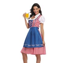 Moterų languota suknelė Oktoberfest vakarėliui, festivaliui XXL juoda
