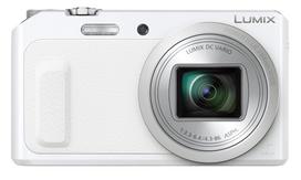 Panasonic LUMIX DMC-TZ57-W Compact Digital Camera, White, 20x Optical Zoom, Tiltable Selfie Screen