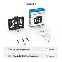 APEXEL Universal 17MM Wide-Angle Macro Telephoto Lens Clip with 37MM Interface Clamp