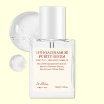 Dr Althea 15% Niacinamide Purity Serum 30ml Brightening Pore Sebum and Uneven Skin Tone Care white
