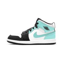 Air Jordan 1 Mid PS Tropical Twist Vaikams Sportbačiai Žali Baltai Juodi 640734-132 28 white