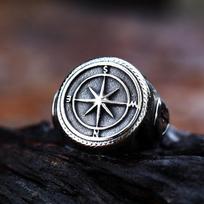 Vintage Anchor Lighthouse Ocean Sailor Ship Viking Rings Men Women Stainless Steel Ring Punk Rock Fashion Jewelry Dropshipping 13 black