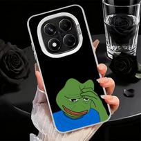 Funny Sad Forg P-Pepe Meme Soft Phone Case for Xiaomi Redmi Note 13 14 15 Pro Plus 12S 12 11S 11 11T 10S 10 Shockproof Cover Bac Redmi Note 15 4G black