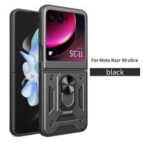For Motorola Razr 40 Ultra Case Moto Razr 40 Ultra  Cover Magnetic Ring Holder Armor Phone Case Slide Camera Protect Back Cover Motorola Razr 40 Ultra