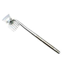 2 In 1 Manual Loose Soil Grass Rooting Remover Hand  Remover Ergonomic Handle V Fork Loose Soil Weeder Wild Vegetable Shovel white