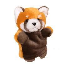 Stuffed Plush Animals Toys Hand Finger Story Puppet Kawaii Dolls Educational Baby Toys Red Panda Children GIft 25cm