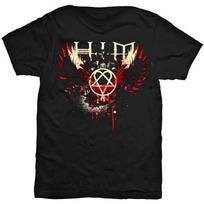 HIM Wings Splatter Unisex T-Shirt Special Order M brown