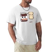 Nutella and bread TShirt Soft Cotton Print TShirt XL white