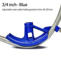 Heavy Duty Manual Pipe Bender High Strength Steel Rust Proof Coating For Plumbing Diy Pipe Bending Work blue