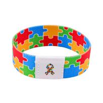 Autism Awareness Bracelet For Women Men Armband Sport Wristband Elastic Bangle Bracelets Accessories Doctor Nurse Gifts blue