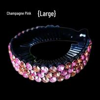 Korean Style Rhinestone Banana Clip Hair Bun Maker - Elegant Ponytail & Bun Accessory black