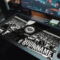 Custom Name Eintracht Frankfurt Mouse Pad Large Gaming Table Cushion Non-slip Laptop Tablet Big Mousepad XXL Mat Mini PC Playmat With Lock edge_XIA 30cmx60cm(11.8x23.6inch) gray