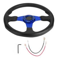350mm/14in Lenktyninio automobilio sportinis vairas 6 Universalus modifikuotas priedas Drifto vairas Vairas juoda