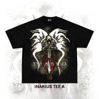 INARIUS TEE Diablo IV Vintage Dark Fantasy Gaming T-Shirt Mens Womens Tees Top Tops Tee Unisex Bootleg S-4XL XL black