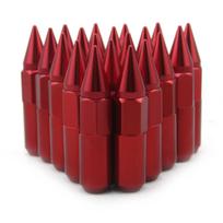 20pcs Jdm Racing Car Accessories Wheel Nuts M12x1.5 M12x1.25 Aluminum 60mm Extended Tuner Spike Lug Nuts For Cadillac Lincoln M12x1.25