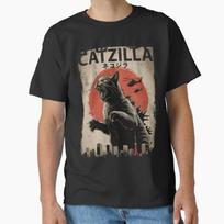 Catzilla Nekojira King of Monster Gift T Shirt for Cat Lover Cute Kitty Graphic Tee Short Sleeve Y2k Clothes S6XL XL įvairiaspalvis