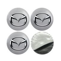 car emblem Wheel Center Hub Cap auto Rim refit dust-proof For Mazda 2 3 4 5 6 7 8 323 626 CX5 CX7 CX9 RX8 MX3 MX5 Accessories gray