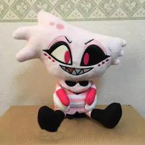 30Cm Anime Hazbin Angel Dust Plushie Stuffed Toys Hotel Angel Peripherals Plush Doll Home Decorative Pillow Xmas Holiday Gifts white