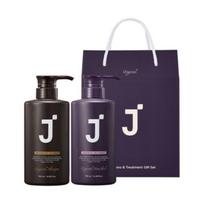 J.SOOP Silk Keratin Protein Shampoo & Hair Pack Treatment Set – Shampoo 500ml + Treatment 500ml | Damage Care Hair Set gray
