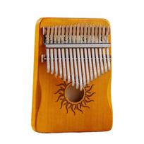 Kalimba 17 21 Key Kalimba Finger Piano Solid Maple Wood Kalimba Thumb Piano Keyboard Musical Instrument Mbira for Beginner gray