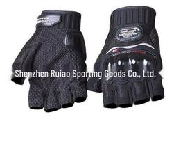 Half-Finger Non-Slip Motorcycle Racing Gloves - Protective Off-Road Riding Gear Medium