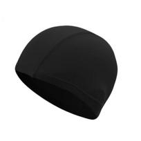 Fabric Swim Cap Elastic Breathable Lightweight Long Short Hair Swimming Hat Solid Color Men Women Adults Kids Swimming Pool Cap juoda