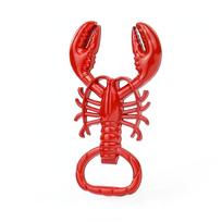 Lobster Corkscrew Bottle Opener Portable Metal Wine Beer Opening Kitchen Tools Accessories Waiter Friends Bar Party Supplies raudona