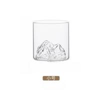 Transparent Home Whisky Glass Simple Retro Heat-resistant Glass Snow Mountain Glass Mountain Viewing Style, Foreign Liquor Glass 301-400ml white