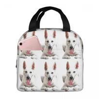 German Shepherd Dog - Black And Tan Insulated Lunch Bag for Women Kids Leakproof Food Boxes Thermal Lunch Box Tote One Size gray