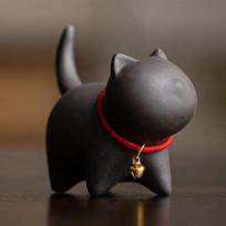 Purple Clay Cute Cat Tea Pets Ceramic Kung Fu Tea Set Accessories For Home Decor Tea Art Decorations Kitten Teaware
