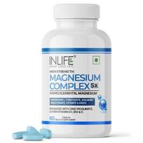 INLIFE 5X Magnio kompleksas su L-treonatu, 2000 mg, 60 tablečių