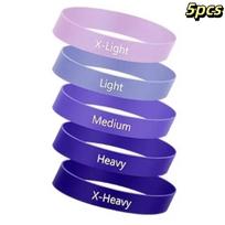 Silicone Finger Toe Resistance Bands Yoga Pull Band With 6 Resistance Levels For Strength Training Physical Therapy Workout as the picture