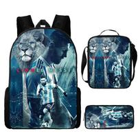 Large Capacity Student Pencil Case Set Durable Backpack Argentina All-Over Print Picnic Bag Pouch Organizer for School Travel