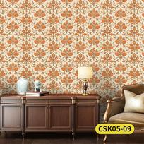 Damask Floral Peel and Stick Wallpaper Removable Self Adhesive Contact Paper Damascus Boho Wall Paper for Bedroom Vinyl Cabinet 44x300cm beige