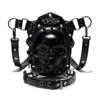 Fanny Waist Bag Steampunk Punk Rock Multiway Carry Style Backpack Chest Bag Leg Thigh Holsters Bag Crossbody Shoulder Bag black