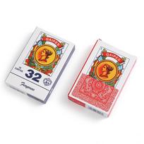 QAIPES Ispaniški PVC Premium Plastikiniai žaidimo kortų kaladė: 32 kaladės, po 50 kortų, suaugusiųjų pokerio žaidimui 144 decks (12-pack display box) mėlyna