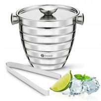 Ledų kibirėlis Tadar Nuuk su dangčiu ir žnyplėmis, 1,5 l, 18,5 × 15,5 × 15,5 cm