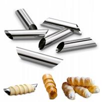 Kanelių kepimo vamzdeliai Tadar, metaliniai, 6 vnt., 12,5 × 2,5 cm