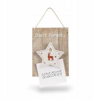 Kalėdinė sieninė medinė dekoracija Tadar „Don't Forget“, 10 × 2 × 13,5 cm