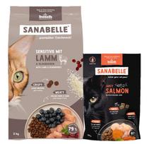 Sanabelle Life Sensitive ėriena 2kg + sultinga lašiša 800g