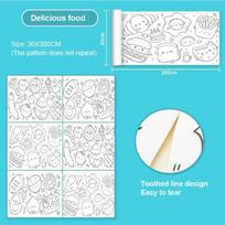 Top-Grade Children'S Superior-Grade Drawing Premium-Quality Roll Premium-Quality Sticky High-Standard Color First-Class Filling First-Class Paper white