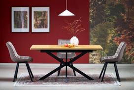 Valgomojo stalas Holter, 120x80x76 cm, rudas/juodas