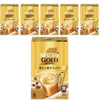 Nescafe Gold Blend Stick Coffee 8 sticks 6 boxes individually packaged cafe latte au lait instant