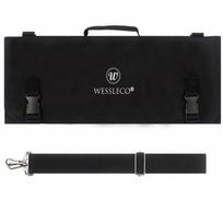 Oxford Material Chef Knife Roll Bag Carry Handle Double Folded Design Knife Storage Bag Large Capacity with Shoulder Strap juoda